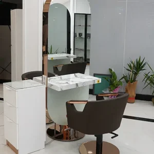Scaun coafor / styling chair Alpeda Sacha Rose - imagine 3
