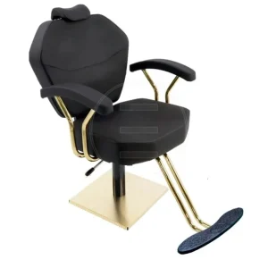 Scaun coafor / styling chair Alpeda MakeUp Gold - imagine 3