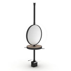 Post lucru coafor / styling unit ALPEDA ROUND ISLAND BY - imagine 3