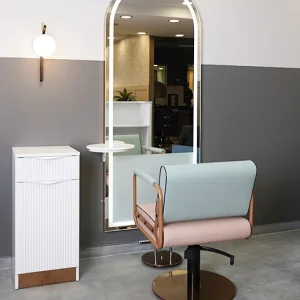 Scaun coafor / styling chair Alpeda Round Styling Rose - new collection - imagine 6