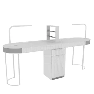 Masa manichiura Alpeda Roza Double Nail Station - imagine 3