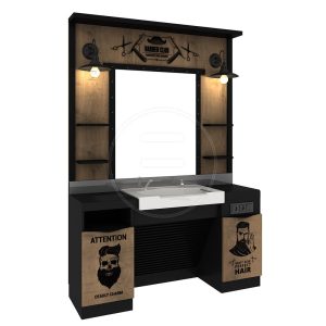 Post de lucru frizerie / barber styling unit ALPEDA ARTUR - imagine 1