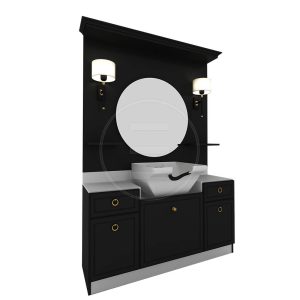 Post de lucru frizerie / barber styling unit Alpeda Sebastian - imagine 1