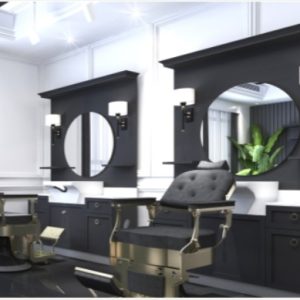 Post de lucru frizerie / barber styling unit Alpeda Sebastian - imagine 2
