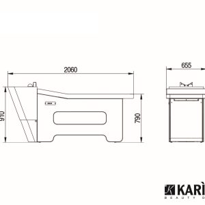 Scafa Hair Spa / Unitate spalat pat Pietranera Karisma Zen Wash - imagine 6