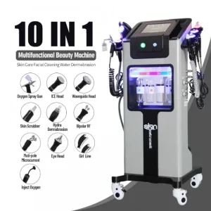 Aparat AQUAFACIAL 10 in1 Facial Ultrasunete, Skin scrubber, Oxy Spray Profesional, Lifting, Indepartare Riduri, Linii fine, Radiofrecventa Helley10
