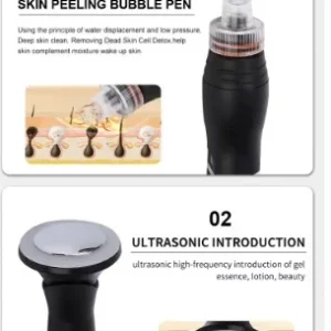 Aparat AQUAFACIAL 10 in1 Facial Ultrasunete, Skin scrubber, Oxy Spray Profesional, Lifting, Indepartare Riduri, Linii fine, Radiofrecventa Helley10 - imagine 4