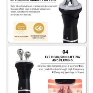 Aparat AQUAFACIAL 10 in1 Facial Ultrasunete, Skin scrubber, Oxy Spray Profesional, Lifting, Indepartare Riduri, Linii fine, Radiofrecventa Helley10 - imagine 5