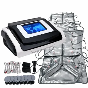 Aparat LCD Drenaj limfatic, EMS,Infrarosu Profesional de Slabit Presoterapie, Pierdere in Greutate, Anti Celulita, Detox Body Spa Silver - imagine 3