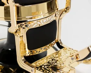 Scaun frizerie/ Barber chair Dduueett Mack Gold - imagine 4