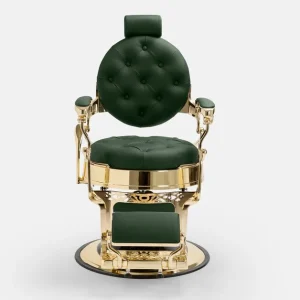 Scaun frizerie/ Barber chair Dduueett Mack Gold Green
