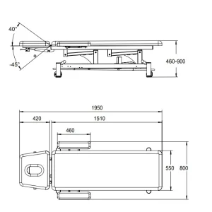Masa electrica tratament (pat electric tratament) BURME gri ciment - imagine 7