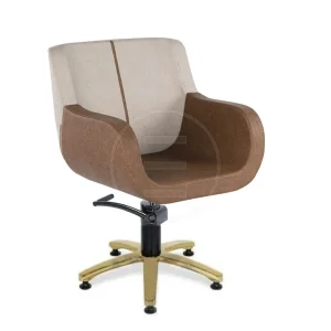 Scaun coafor / styling chair Alpeda Lotus Line Gold - imagine 2