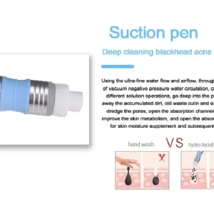 Aparat combina 12 in 1 hidradermabraziune, ultrasunete, oxigenare, oxygen facial Bio,Aqua Peeling, AQUAFacial - imagine 7