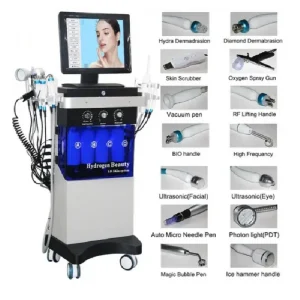 Combina cosmetica AquaFacial Standard 14 in 1 Oxy Spray, radiofrecventa, curatare, hidratantare, lifting - imagine 2