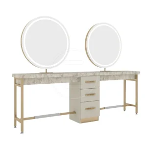 Post de lucru coafor / styling unit Alpeda Nancy Wall Gold / Rose / Crom / Black - imagine 1