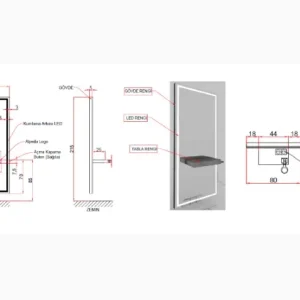 Post lucru coafor / styling unit ALPEDA STONE WALL basic - imagine 3