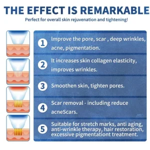 Aparat 2 in1 Golden Microneedeling si ciocan rece, tratament antiacneic, RF lifting, indepartare vergeturi si cicatrici, skin rejuvenation - imagine 3