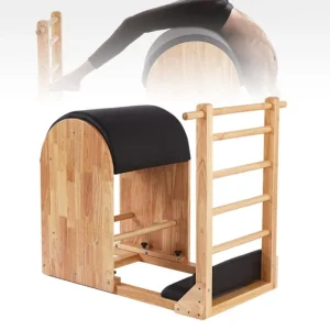 Aparat Pilates corector postura, coloana Ladder Barrel profesional din lemn, antrenament de bază pentru yoga, pilates si remodelare corporala, fitness strength & flexibility training - imagine 3