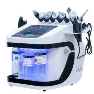 Aparat profesional 10 in 1 AQUA hidradermabraziune, ciocan rece, spatula ultrasunete, oxigen jet peeling - imagine 2