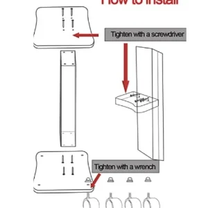 Masa cu roti, suport combina cosmetica salon infrumusetara, stand cu rotile alb, 55×45 H67.5cm M03 - imagine 4