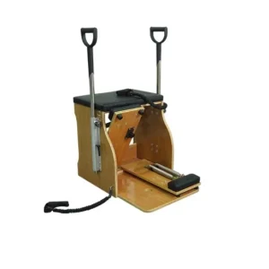 Aparat Pilates si Yoga Wunda Kanton profesional din lemn de fag, scaun combo, corector postura, antrenament de bază de yoga, remodelare corporala si fitness - imagine 3