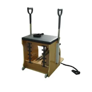 Aparat Pilates si Yoga Wunda Kanton profesional din lemn de fag, scaun combo, corector postura, antrenament de bază de yoga, remodelare corporala si fitness - imagine 4