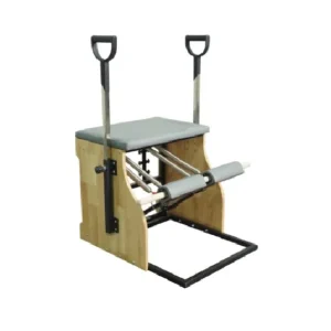 Aparat Pilates si Yoga Wunda Kanton profesional din lemn de stejar, scaun combo, corector postura, antrenament de bază de yoga, remodelare corporala si fitness - imagine 1