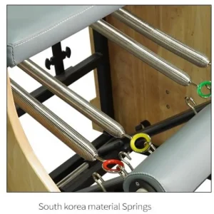 Aparat Pilates si Yoga Wunda Kanton profesional din lemn de stejar, scaun combo, corector postura, antrenament de bază de yoga, remodelare corporala si fitness - imagine 5