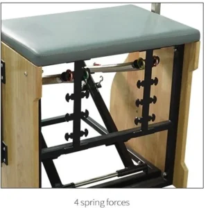 Aparat Pilates si Yoga Wunda Kanton profesional din lemn de stejar, scaun combo, corector postura, antrenament de bază de yoga, remodelare corporala si fitness - imagine 6