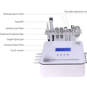 Aparat Kanton 7 in 1 spray oxigen bio microdermabraziune electroporatie RF - imagine 3