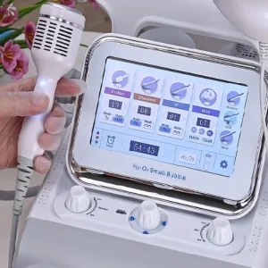 Combina cosmetica profesionala Kanton 7 in 1 hydra dermabraziune cu masca led, ultrasunet, RF, jet H2/O2 , ciocan rece - imagine 3