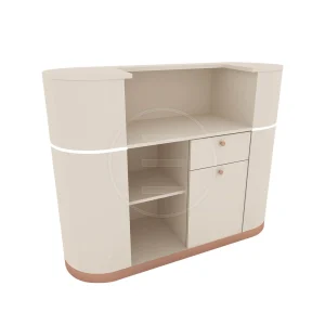 Receptie Alpeda Liba Desk Auriu / Crom / Rose / Black - imagine 5