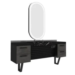 Post de lucru frizerie / barber styling unit Alpeda Wesley - imagine 2