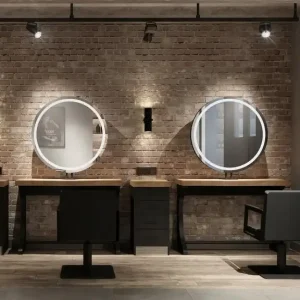 Post lucru coafor / styling unit ALPEDA Woody Circle Single - imagine 2