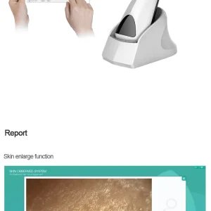Analizator scaner facial 3D pentru testarea pielii cu USB pentru analiza de piele facială, analiza ridurilor pielii, analiza pigmentarii, analiza acneei, analiza umidității pielii, RGB+UV+PL - imagine 10