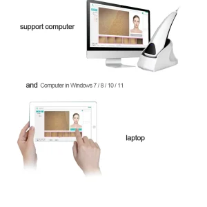 Analizator scaner facial 3D pentru testarea pielii cu USB pentru analiza de piele facială, analiza ridurilor pielii, analiza pigmentarii, analiza acneei, analiza umidității pielii, RGB+UV+PL - imagine 3