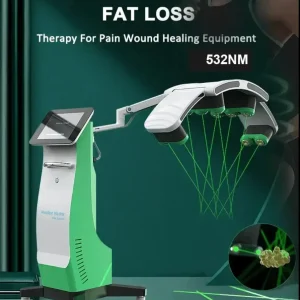 Aparat 10D Lipolaser 532nm rotire 360 grade, 10 DIODE laser, reducere celulita, tonifiere si remodelare corporala, body conturing, rotating green laser lights 10D LIPO Maxlipo Shape