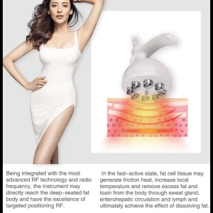 Aparat body conturing radiofrecventa monopolara RET cu vacuum smart, tonifiere si reducere celulita, CELLPRO+ - imagine 3