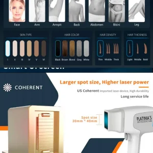 Aparat epilare definitiva cu focusare inteligenta a energiei Laser Dioda IEF 4000 W, putere manipul 1800 W, 4 Lungimi 940nm, 755nm, 808nm, 1064nm, 50 milioane impulsuri - imagine 5