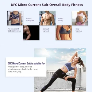 Costum EMS wireless profesional, creare masa musculara, microcurenti, electrostimulare APP SBODY WireLess - imagine 3