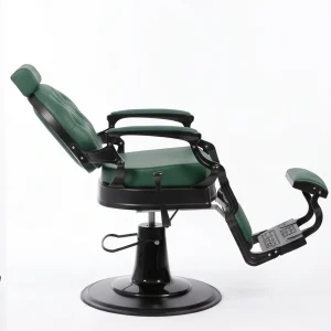 Scaun frizerie / Barber chair Kanton Lord Black Green - imagine 4