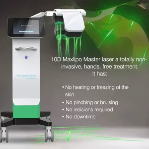 Aparat 10D Lipolaser 532nm rotire 360 grade, 10 DIODE laser, reducere celulita, tonifiere si remodelare corporala, body conturing, rotating green laser lights 10D LIPO Maxlipo Shape - imagine 17
