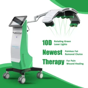 Aparat 10D Lipolaser 532nm rotire 360 grade, 10 DIODE laser, reducere celulita, tonifiere si remodelare corporala, body conturing, rotating green laser lights 10D LIPO Maxlipo Shape - imagine 12