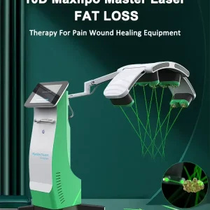 Aparat 10D Lipolaser 532nm rotire 360 grade, 10 DIODE laser, reducere celulita, tonifiere si remodelare corporala, body conturing, rotating green laser lights 10D LIPO Maxlipo Shape - imagine 8