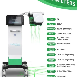 Aparat 10D Lipolaser 532nm rotire 360 grade, 10 DIODE laser, reducere celulita, tonifiere si remodelare corporala, body conturing, rotating green laser lights 10D LIPO Maxlipo Shape - imagine 20