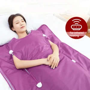 Patura termala cu Infrarosu 650W slabire rapida in centimetri, termocuverta detoxifiere, design confortabil cu mainile libere - imagine 2
