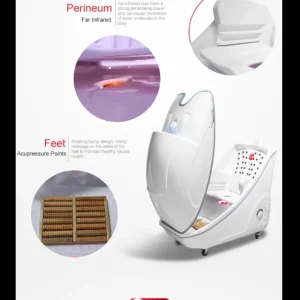 Sauna spa capsula HerbalMIST, capsula profesionala termosudatie cu infuzare de uleiuri esentiale pentru detoxifiere si pierdere in greutate - imagine 2