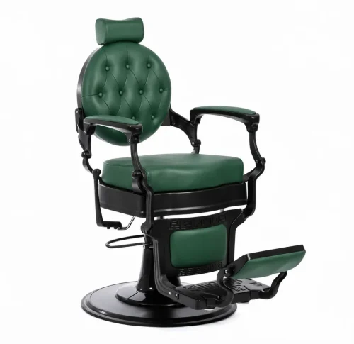Scaun frizerie / Barber chair Lord Black Green